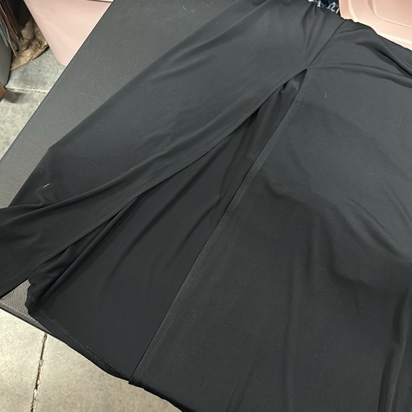 Elegant Black Strapless Dress with side split  by Boston proper size small - Picture 4 of 5